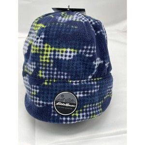 Eddie Bauer Kids Beanie Preowned with Tag Blue Yellow White